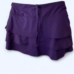 Athleta Purple  ruffle mini skirt #miniskirt M